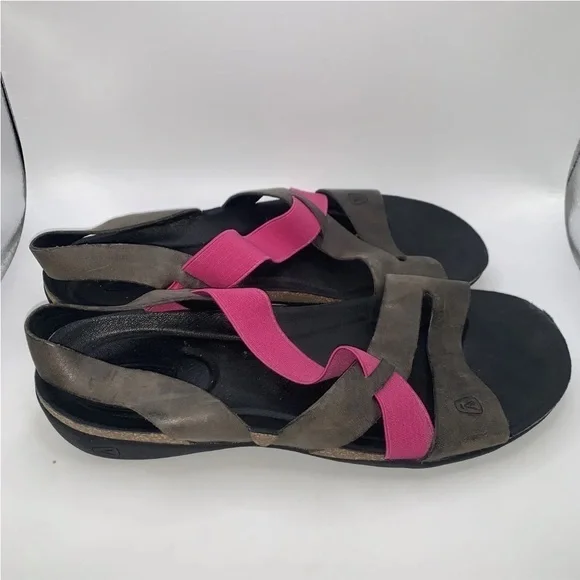 KEEN Dauntless Leather Strappy Sandals Size 8  Good Preowned Condition - Picture 5 of 5